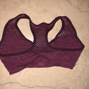 Maroon Victoria’s Secret sports bra